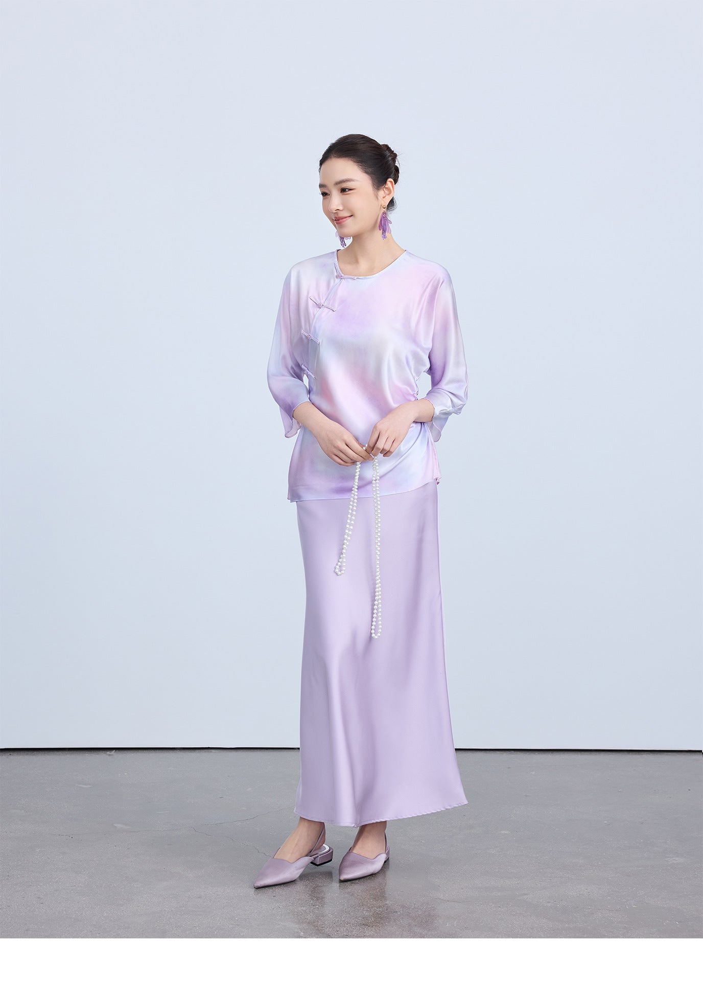 Elegant Waist-Cinching Chinese Style Summer Top