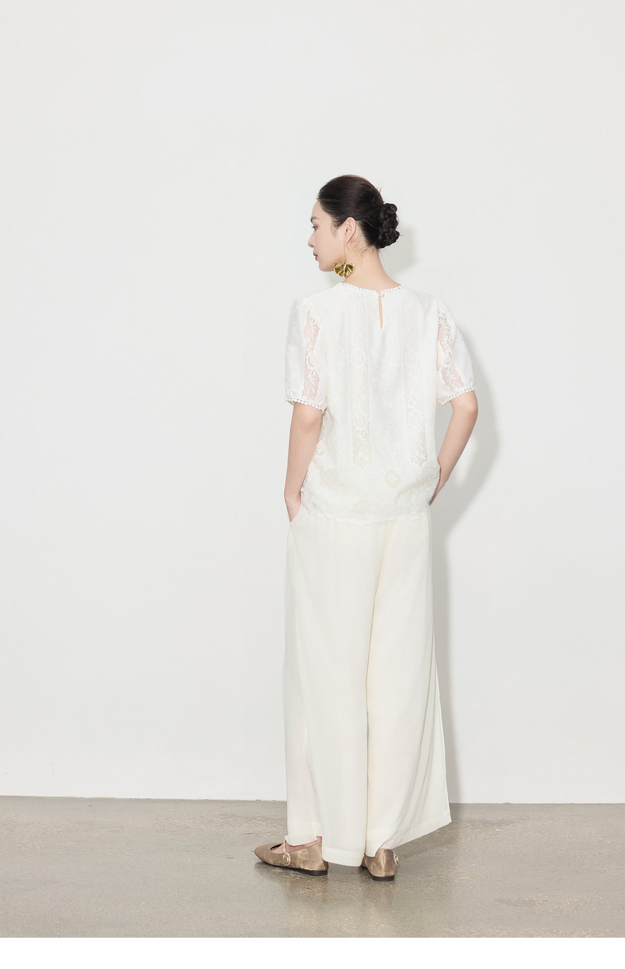 Elegant High-Waist Wide-Leg Summer Pants