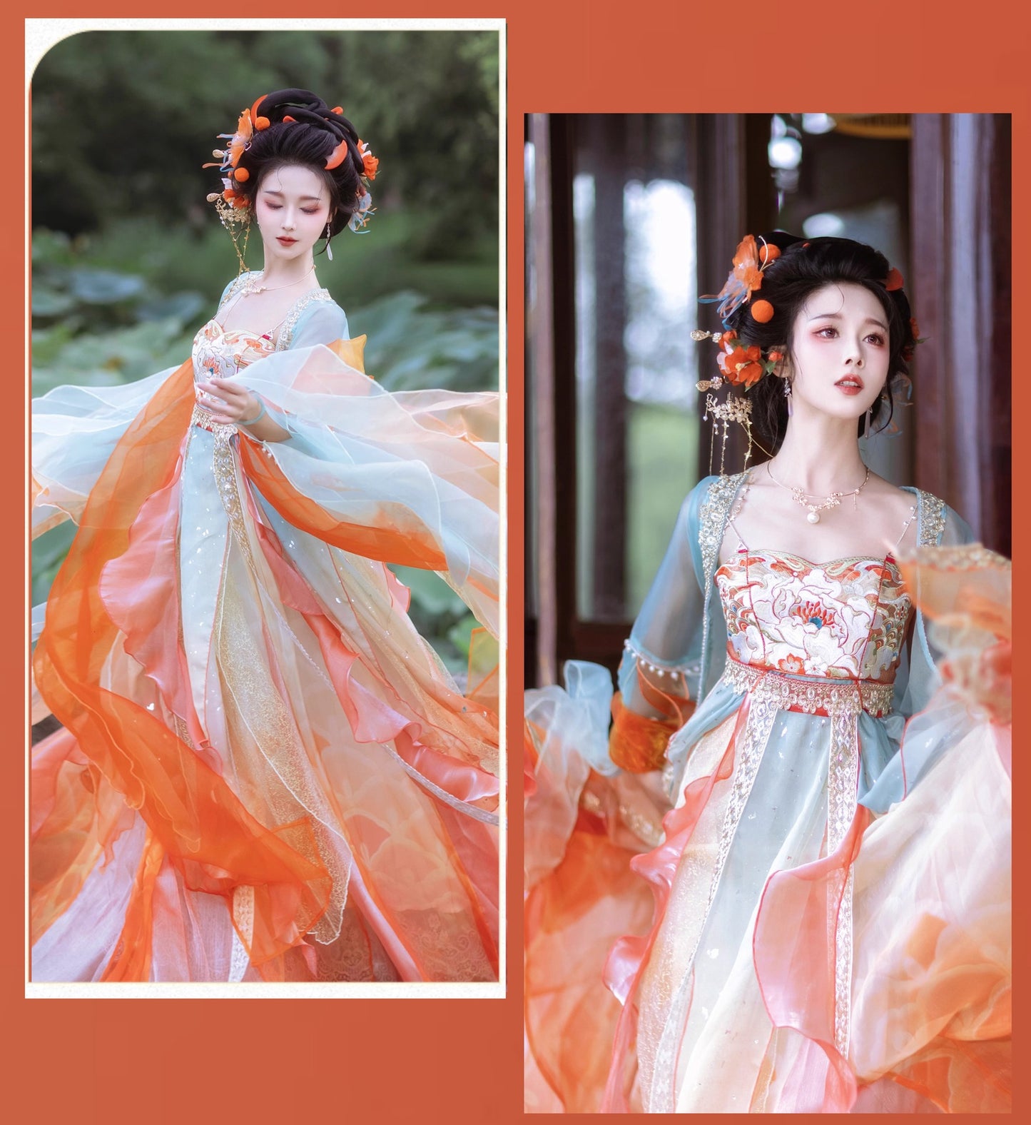 Koi Spirit Hanfu Costume — Qi Chest Skirt & National Style Summer Dress