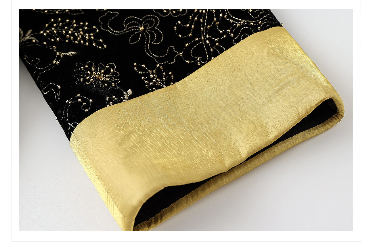 Retro Sequin Embroidered Zen Chinese Style Autumn Jacket