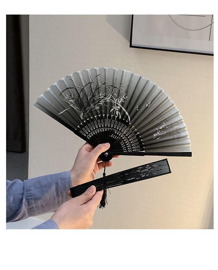 Ancient Style Summer Folding Fan — Small Chinese Dance Handheld Fan