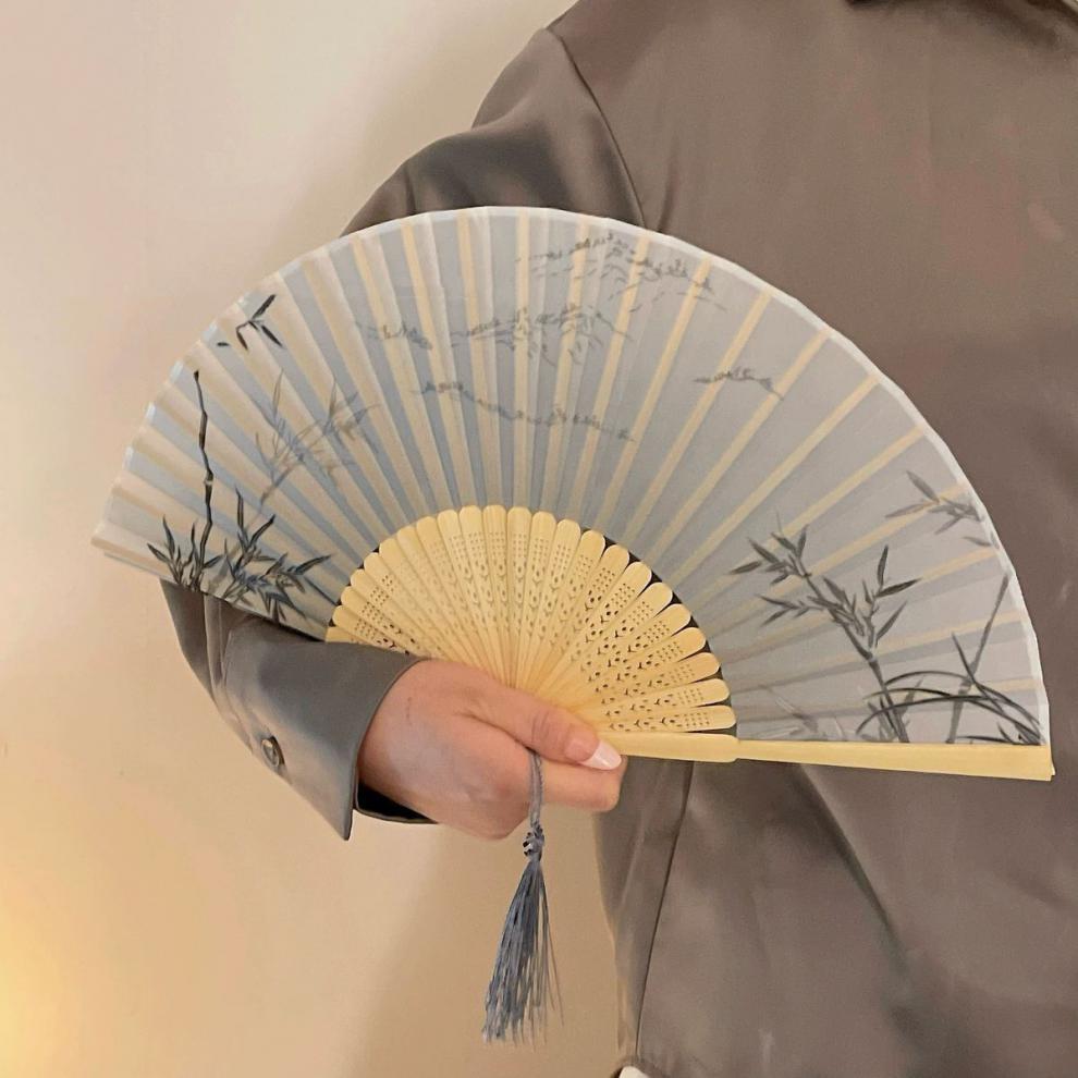 New Chinese Style Small Folding Fan — Hanfu Cheongsam Spring Summer