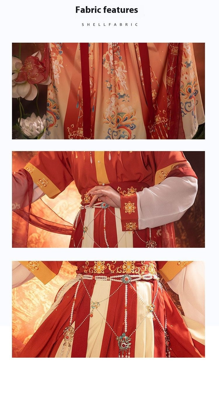 Tang & Wei Jin Style Hanfu — Chest-High Skirt Women’s Spring Summer Set
