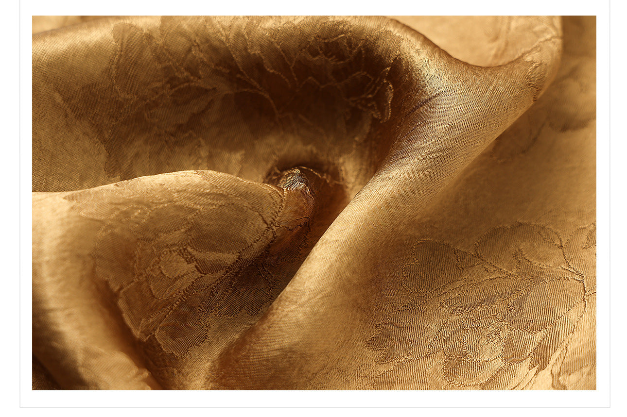 2026 New Chinese Style Elegant Acetate Wide-Leg Pants for Women