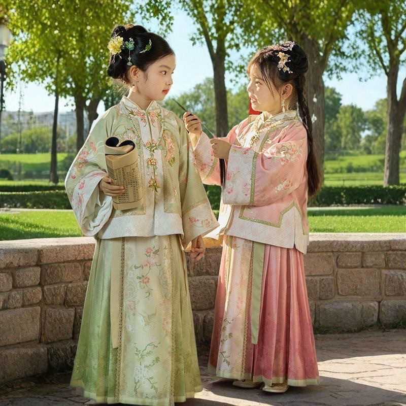 Children’s Chinese Style Hanfu | Elegant Ancient Costume Pink Outfit