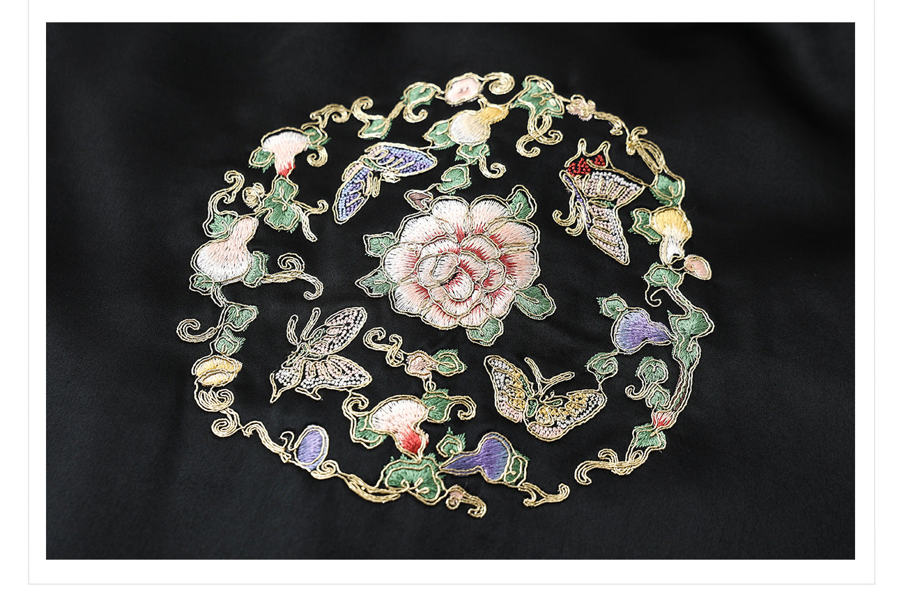 2026 Autumn New Chinese Style Printed Embroidered Acetate Coat for Women