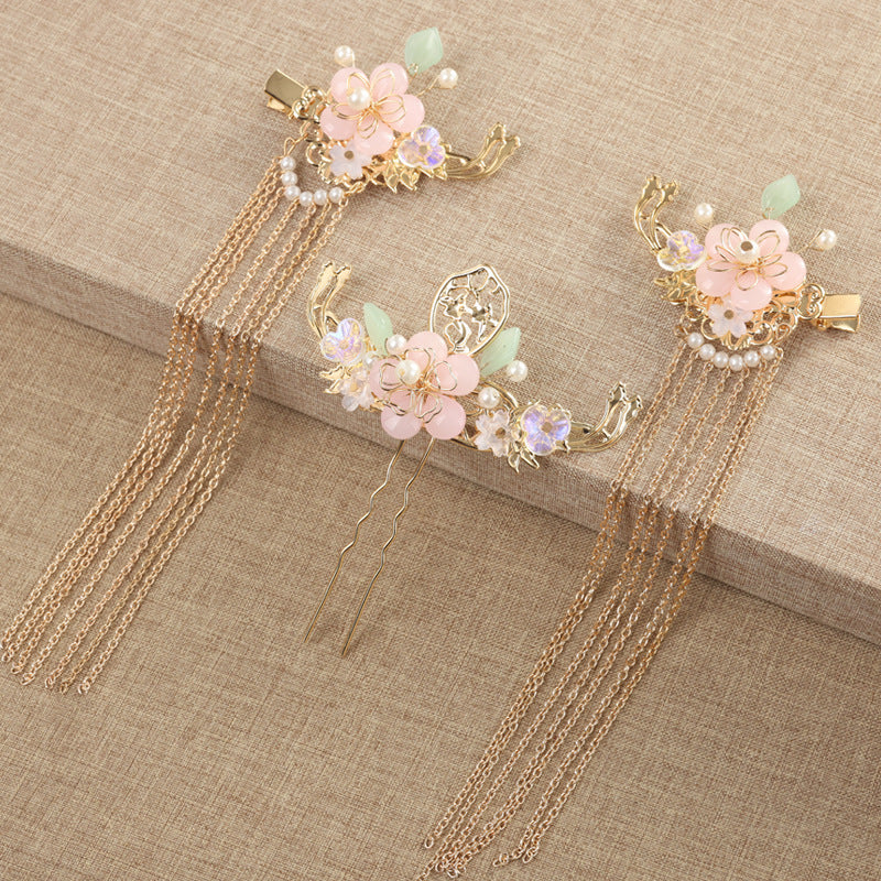 Hanfu Hair Accessories Fairy Girl Tassel Hairpin Full Set Buyao Hairpin