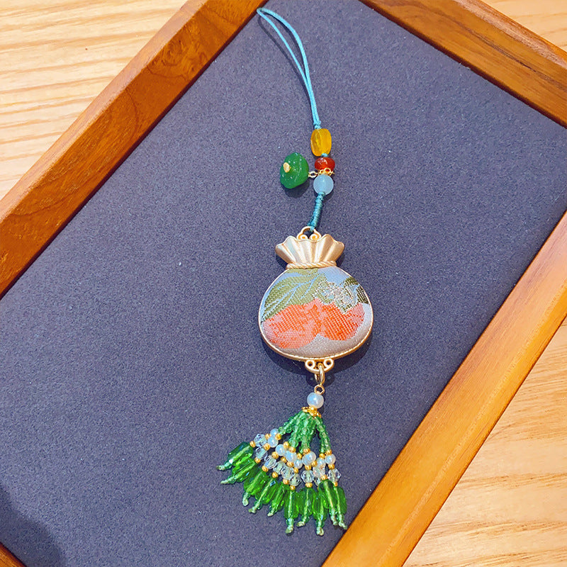 Song Brocade Tassel Pendant Intangible Heritage Car Hanging Charm