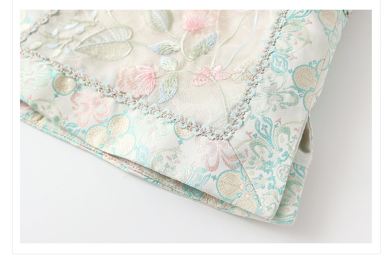 Embroidered Mulberry Silk Vest – New Chinese Style Women's Top