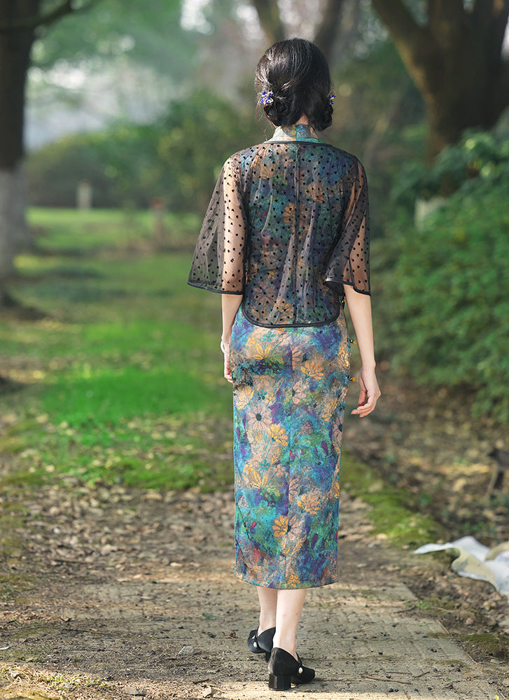 Elegant Sleeveless Cheongsam – Youth Retro High-End Dress