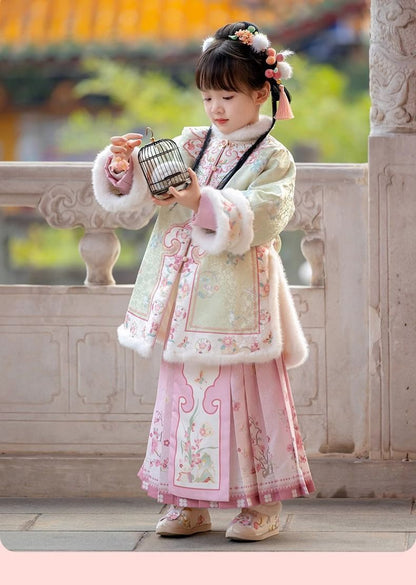Children’s New Chinese Style Hanfu | Winter Ming Dynasty Outfit for New Year