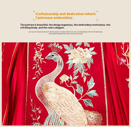 Chinese Wedding Xiuhe Dress Bride & Groom Plus Size Set