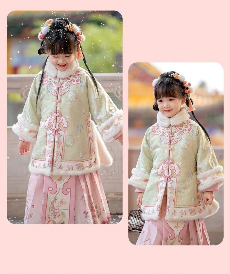 Children’s New Chinese Style Hanfu | Winter Ming Dynasty Outfit for New Year