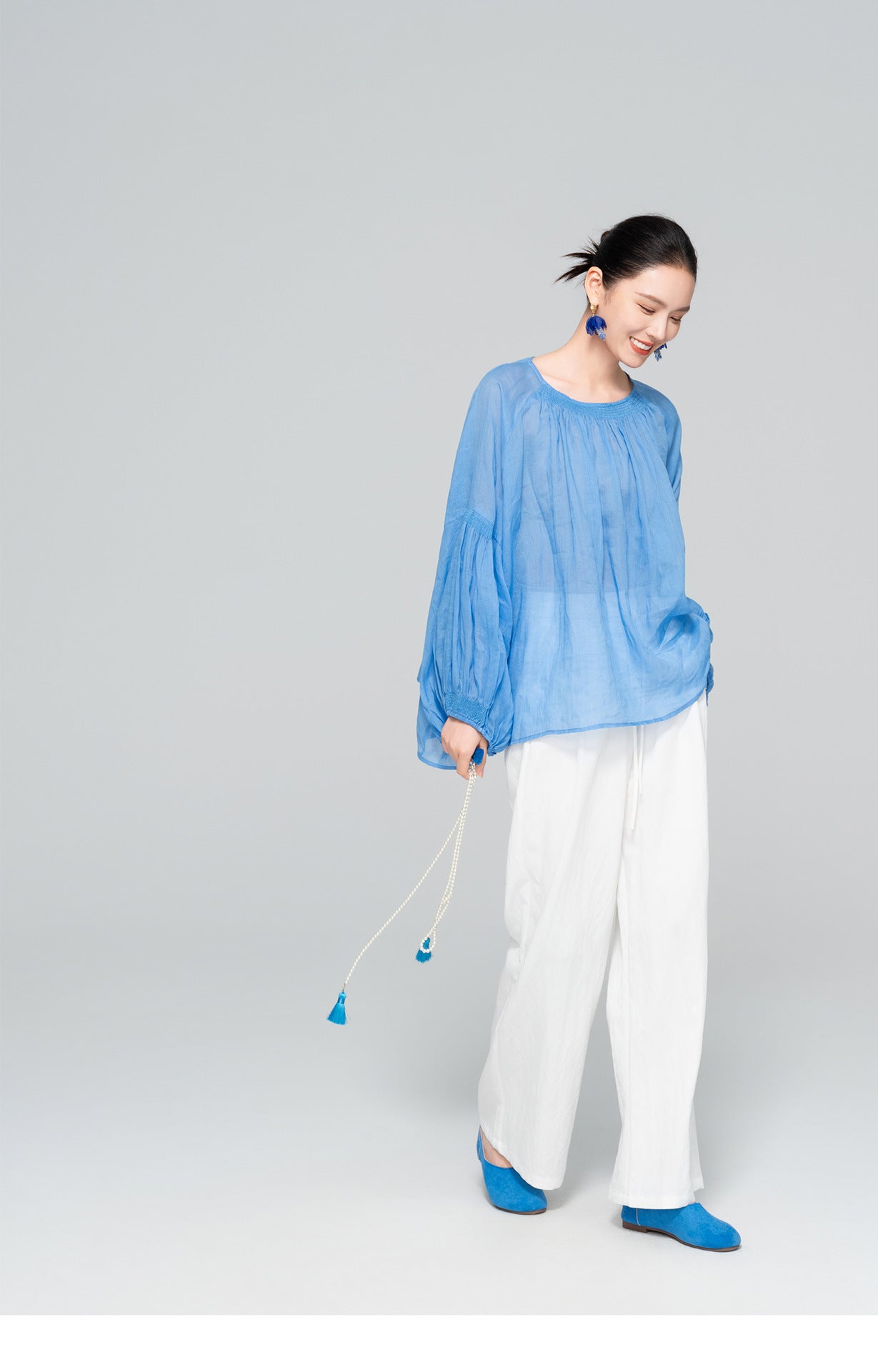 High-End Linen Casual Plus Size Women's Shirt