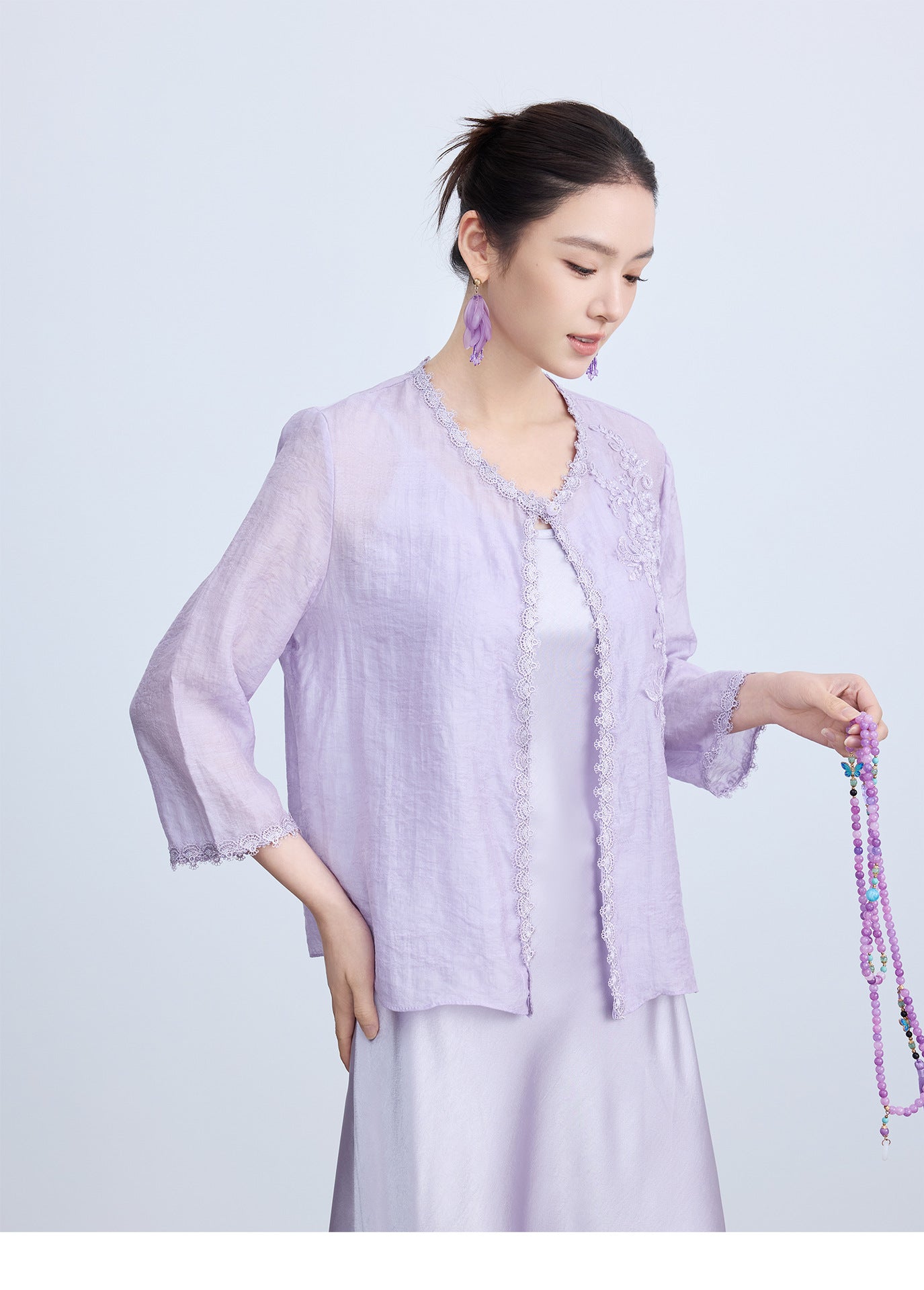 High-End Chinese Style Thin Summer Cardigan