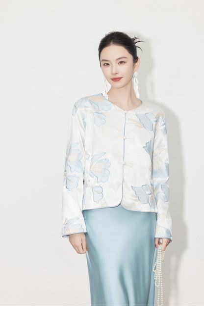 High-End Sophisticated Chinese Style Cardigan for Women