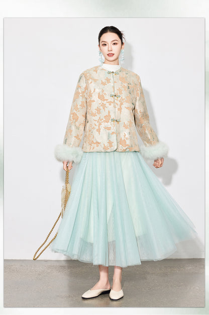 Chic Layered Tulle Skirt — High Waist Fairy Midi A-Line Skirt