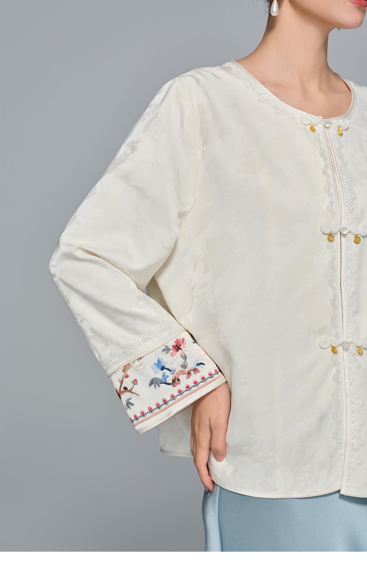 Stylish Embroidered Women's Top