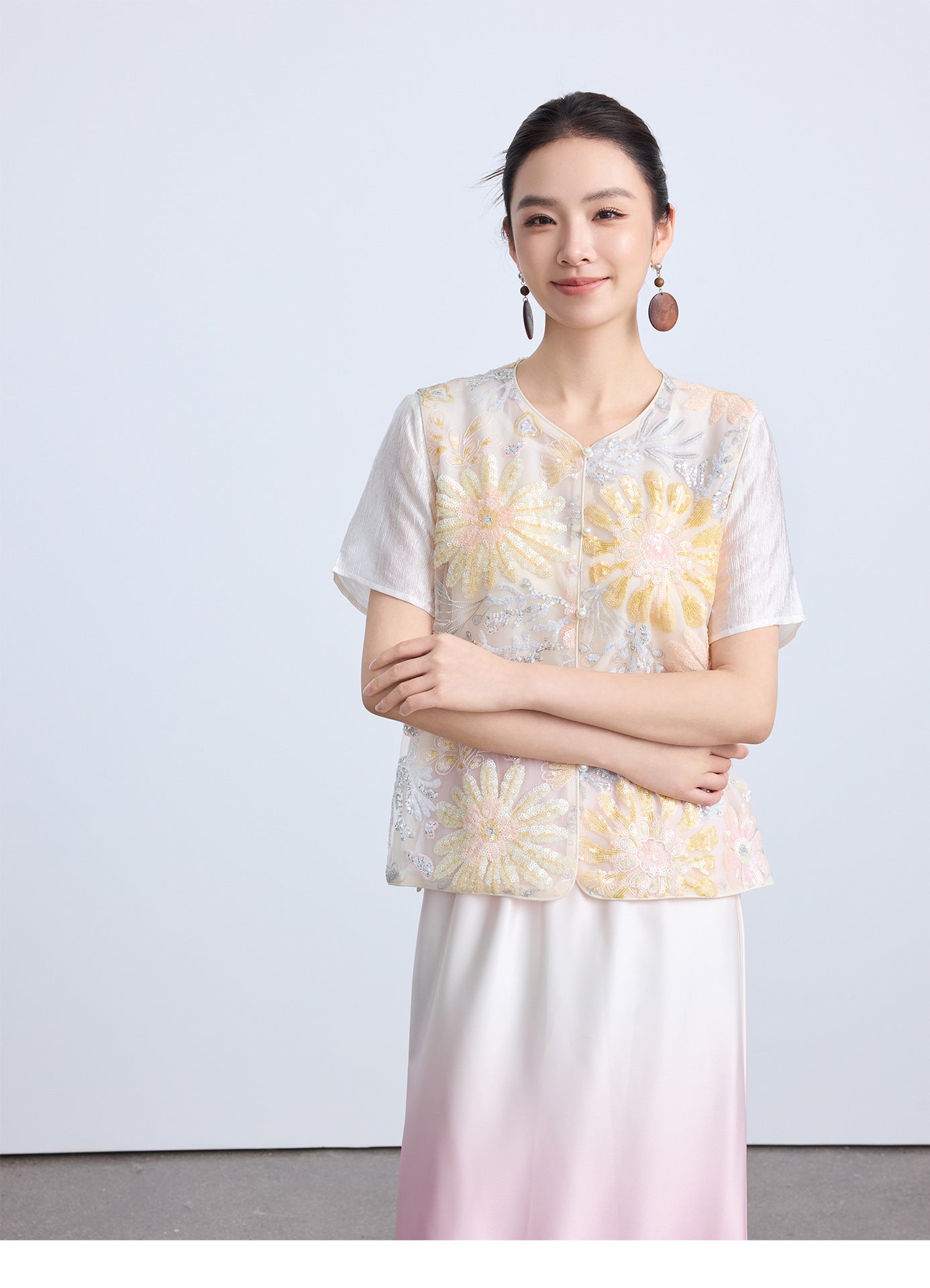 High-End Elegant Chinese Summer Vest Top