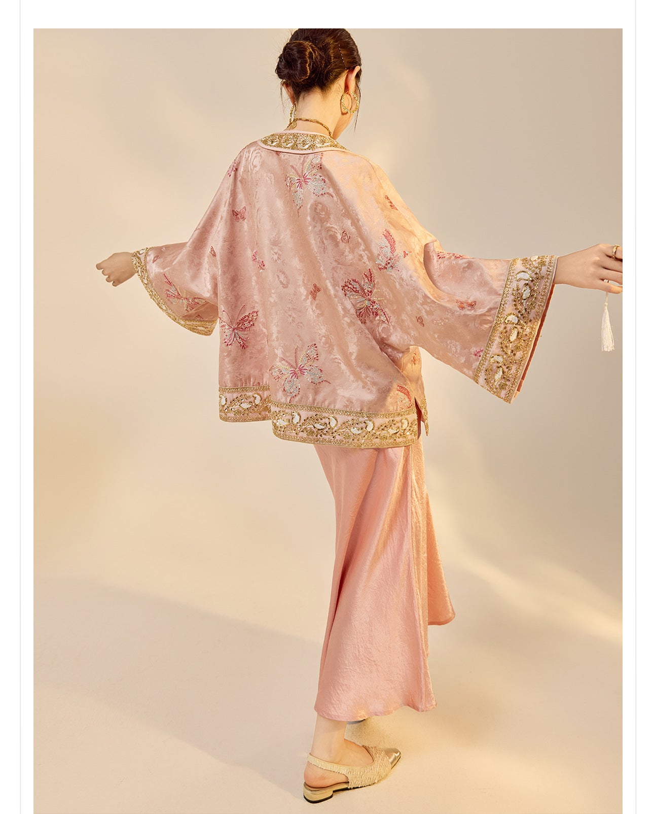 2025 Early Autumn Elegant New Chinese Style Embroidered Jacquard Coat | National Style