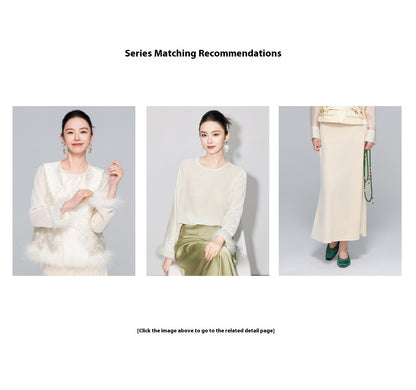 National Style Feather and Sequin Vest for Women