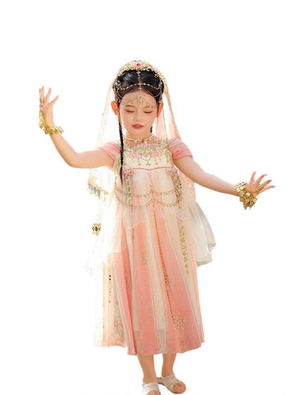 Girls Summer Hanfu — Fairy Princess Ru Skirt Dress Tang Style Costume