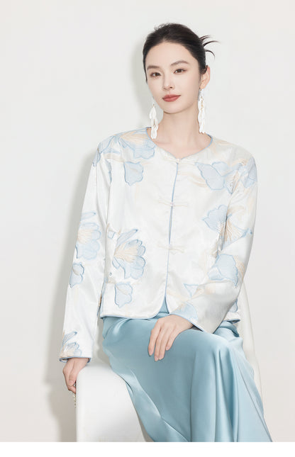 High-End Sophisticated Chinese Style Cardigan for Women