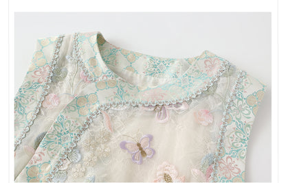 Embroidered Mulberry Silk Vest – New Chinese Style Women's Top