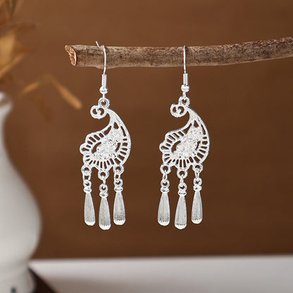 Ancient Style Ethnic Earrings | Elegant Miao Jewelry for Women
