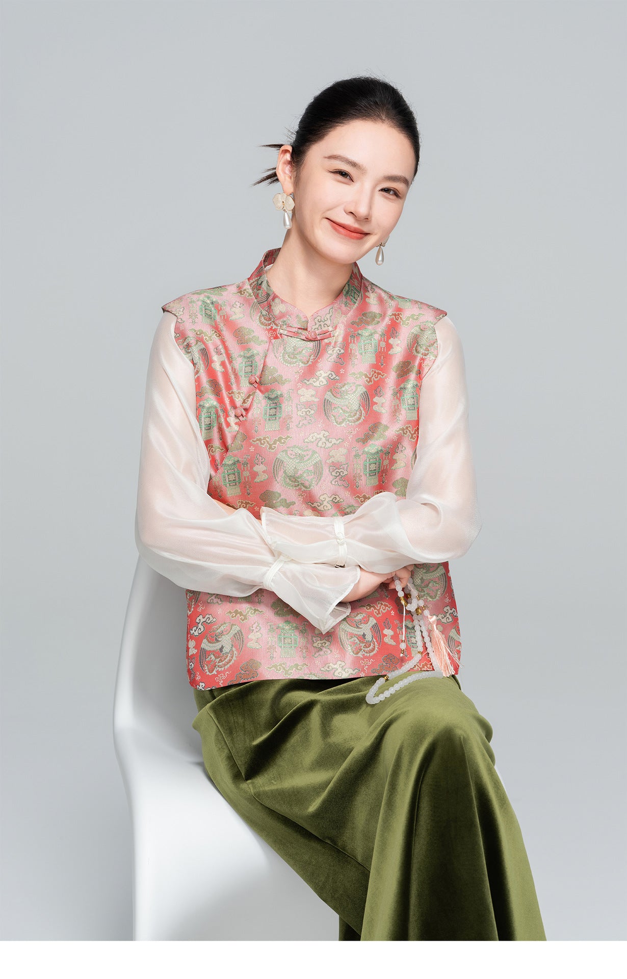 Sophisticated Sleeveless Asymmetrical Stand Collar Vest