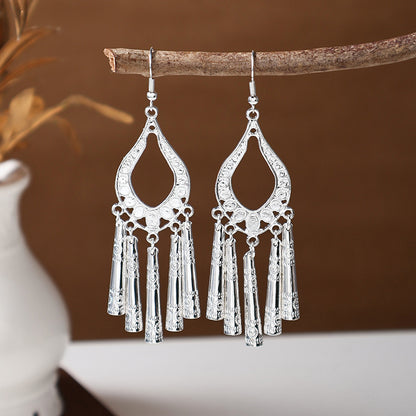 Ancient Style Ethnic Earrings | Elegant Miao Jewelry for Women