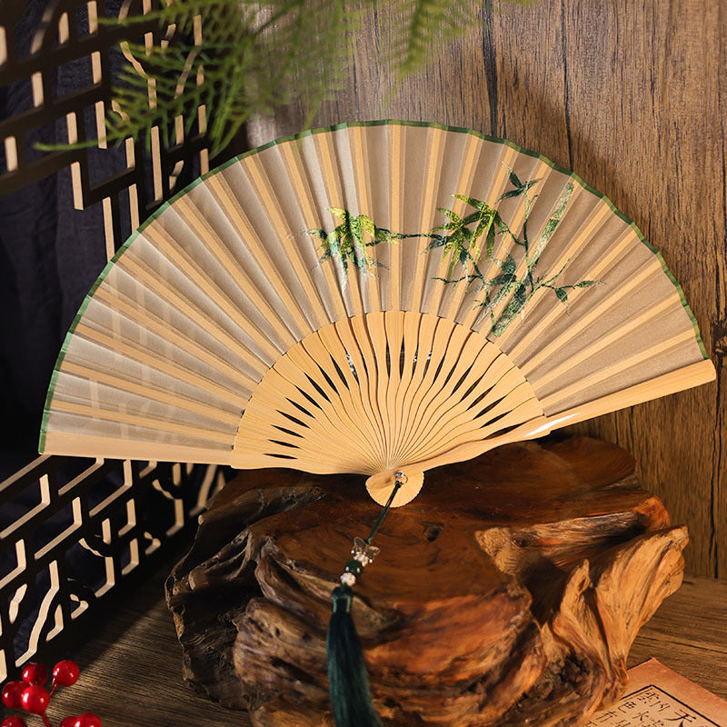 Ancient Style Suzhou Embroidered Fan — Portable Chinese Style Fan