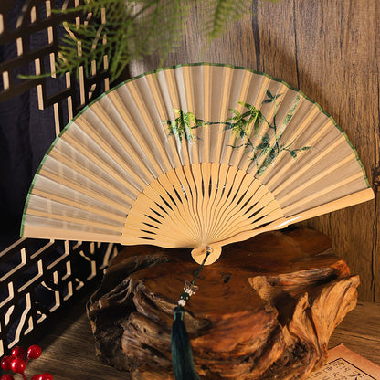 Ancient Style Suzhou Embroidered Fan — Portable Chinese Style Fan