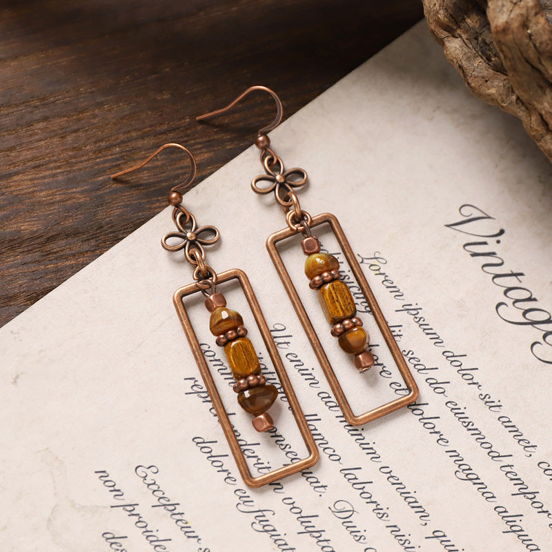 Vintage Boho Tassel Earrings — Niche Chinese Ethnic Long Drop Earrings