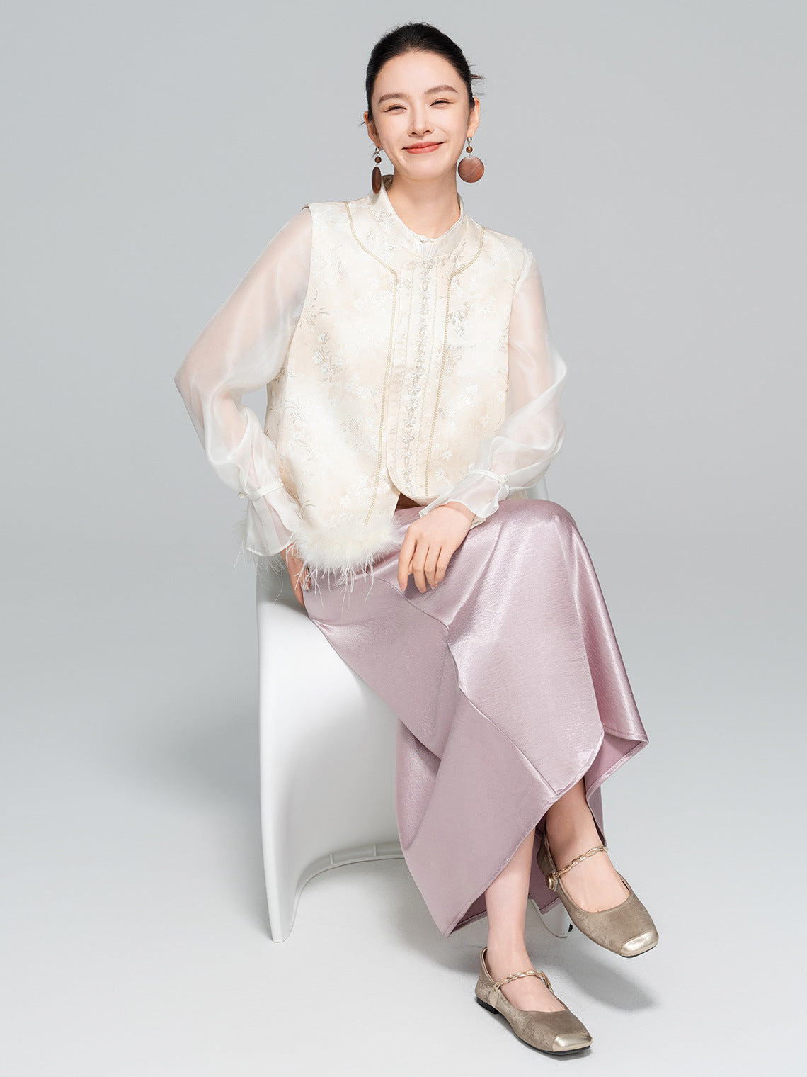 Elegant Slimming Long Satin Mermaid Skirt for Women