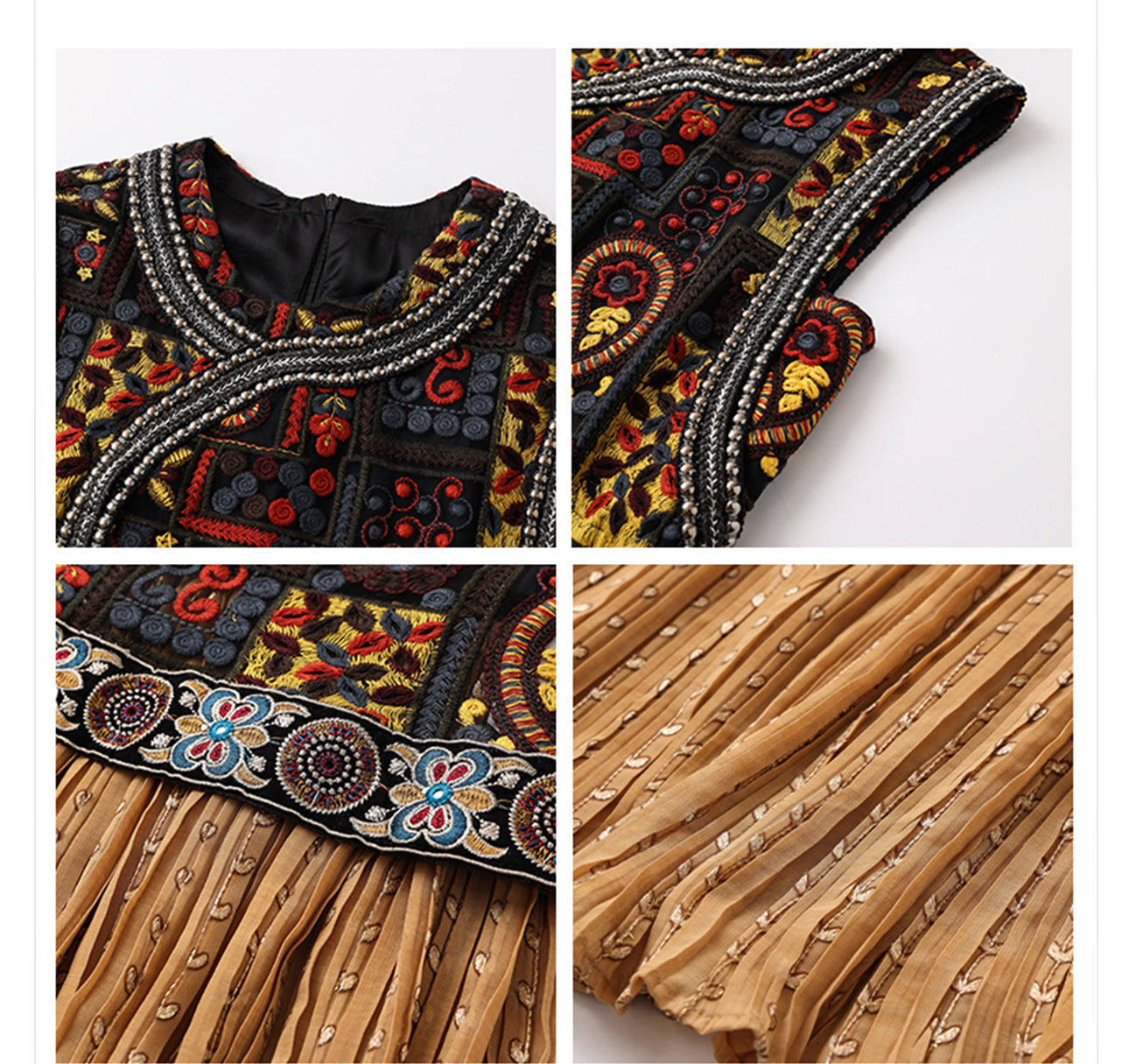 High-End Summer Dress for Women |New Chinese Style Embroidered Long Dress