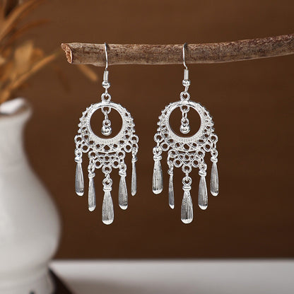 Ancient Style Ethnic Earrings | Elegant Miao Jewelry for Women