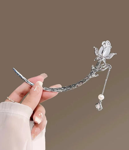 Ancient Style Hanfu Hairpin | Elegant Cheongsam Back Hair Accessory for Women