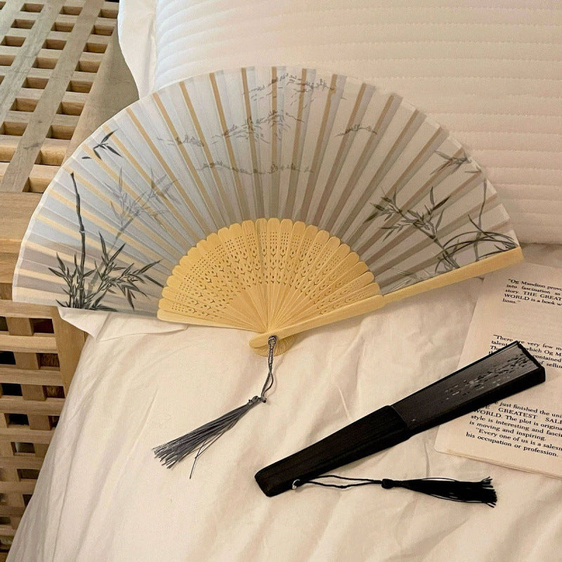 New Chinese Style Small Folding Fan — Hanfu Cheongsam Spring Summer