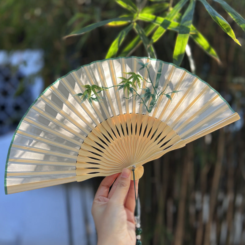 Handmade Suzhou Embroidery Folding Fan — Chinese Style Craft Gift