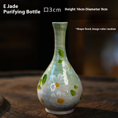Jingdezhen Handmade Ceramic Vase — Oil Painting Style Small Home Decor