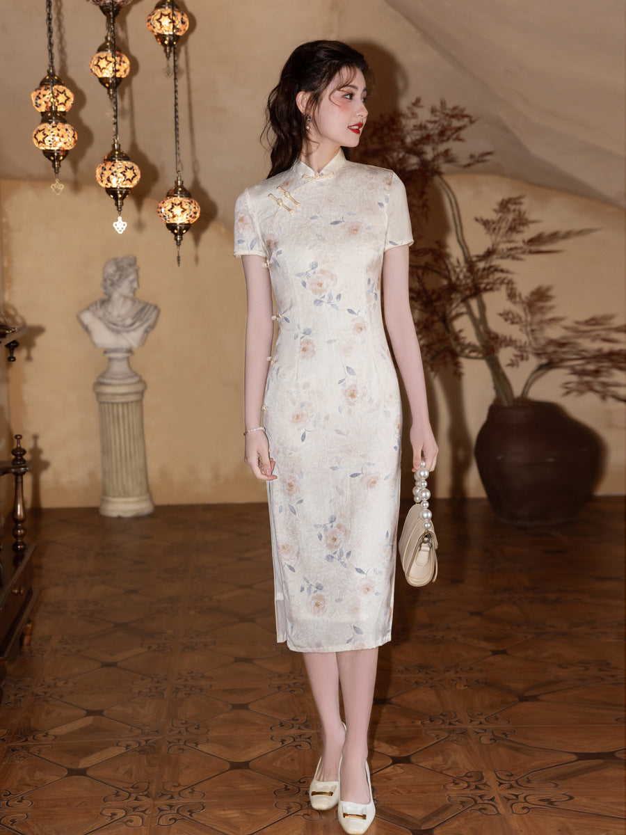 New Chinese Style Cheongsam – Spring High-End Artistic Dress