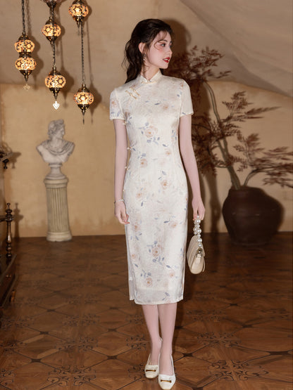 New Chinese Style Cheongsam – Spring High-End Artistic Dress