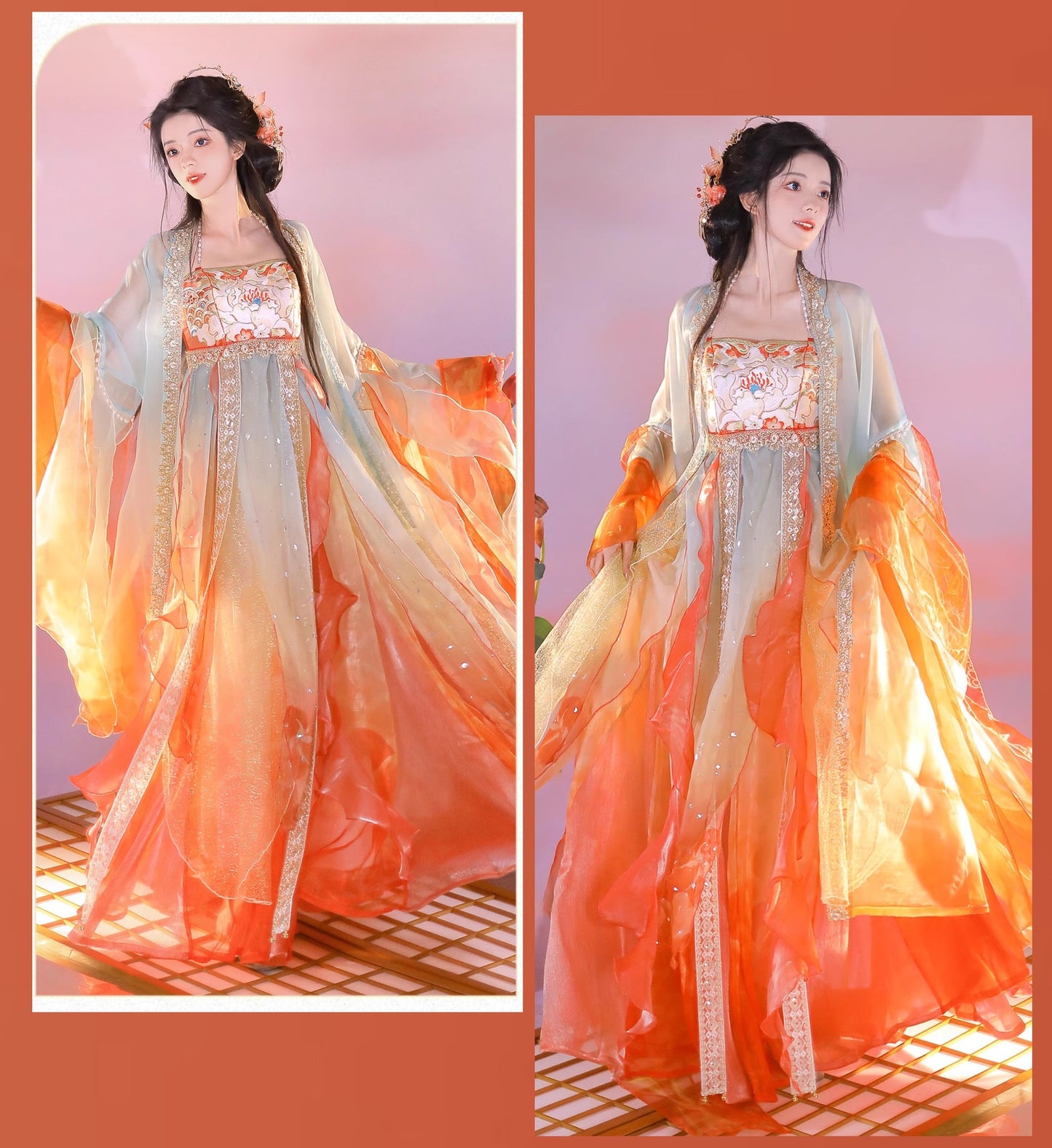 Koi Spirit Hanfu Costume — Qi Chest Skirt & National Style Summer Dress