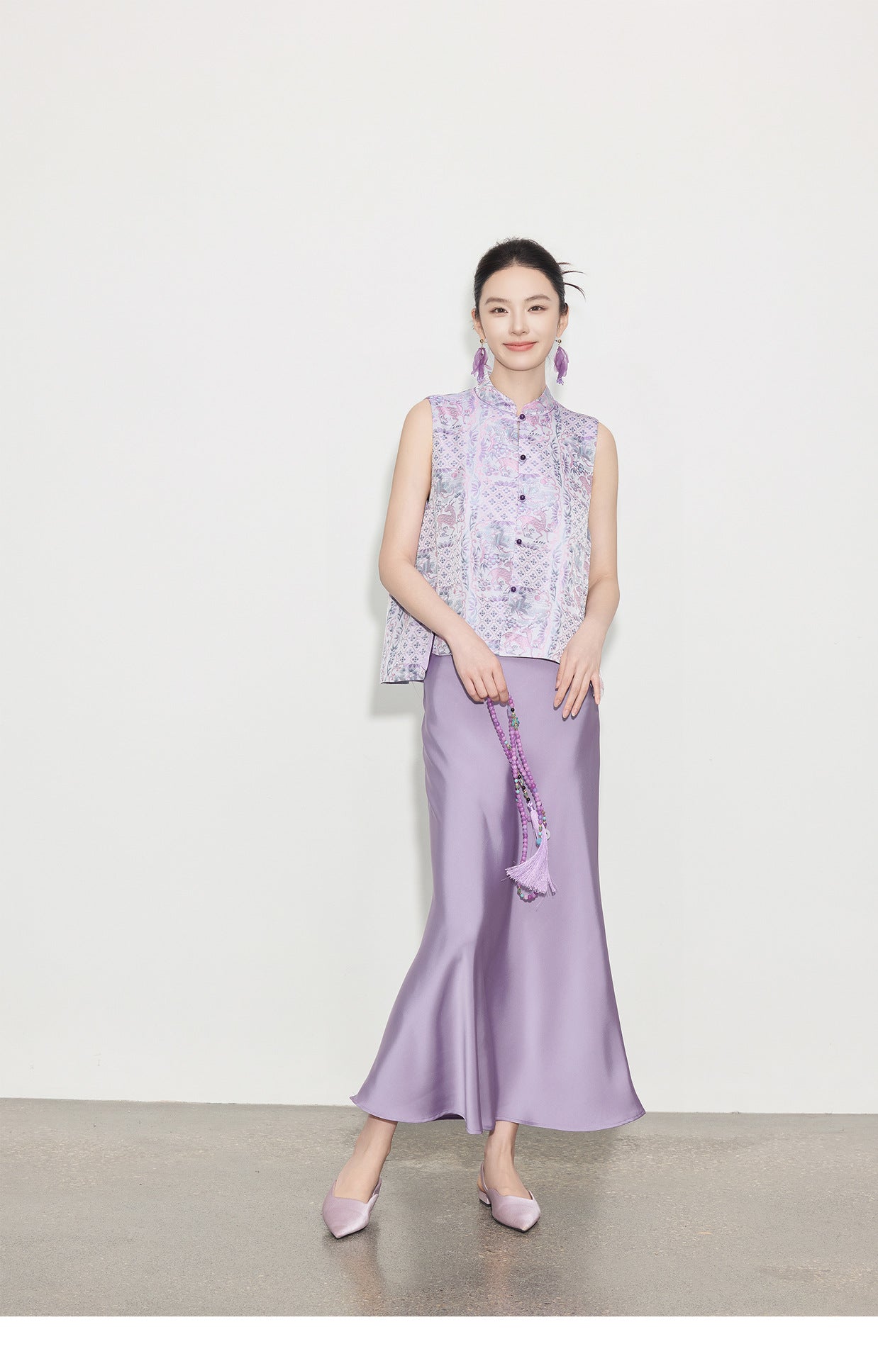 High-End Chinese Style Summer Design Vest Top