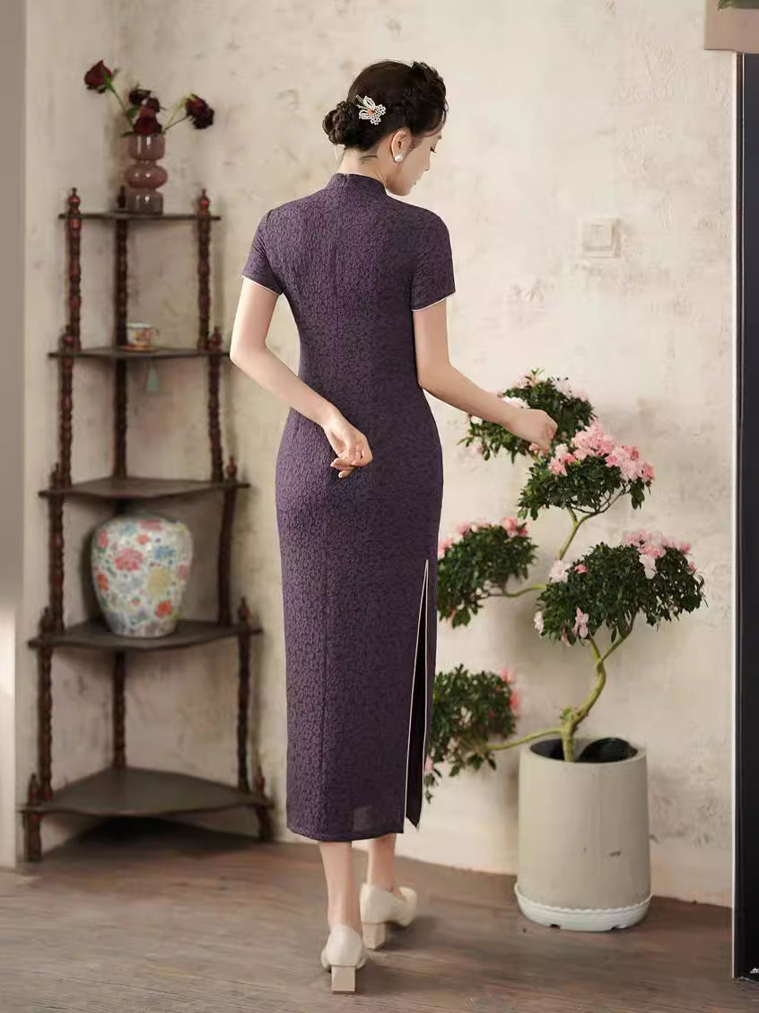 Improved Summer Qipao – Elegant Fresh Daily Wear Dress