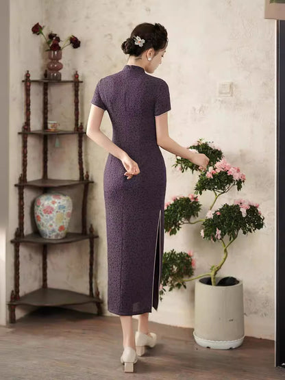 Improved Summer Qipao – Elegant Fresh Daily Wear Dress