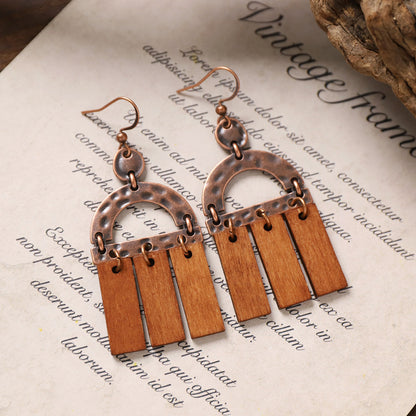 Vintage Boho Tassel Earrings — Niche Chinese Ethnic Long Drop Earrings