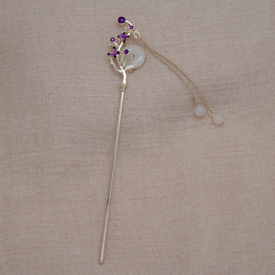 Butterfly Tassel Hairpin | New Chinese Style Elegant Hanfu Step Hair Accessory