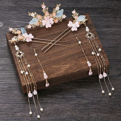 Hanfu Hair Accessories Fairy Girl Tassel Hairpin Full Set Buyao Hairpin